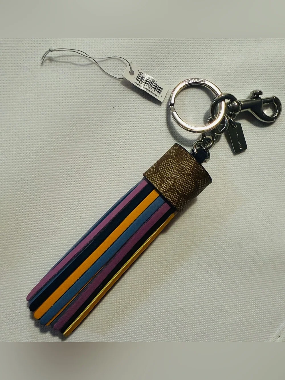 Coach Multicolor Tassel Charm